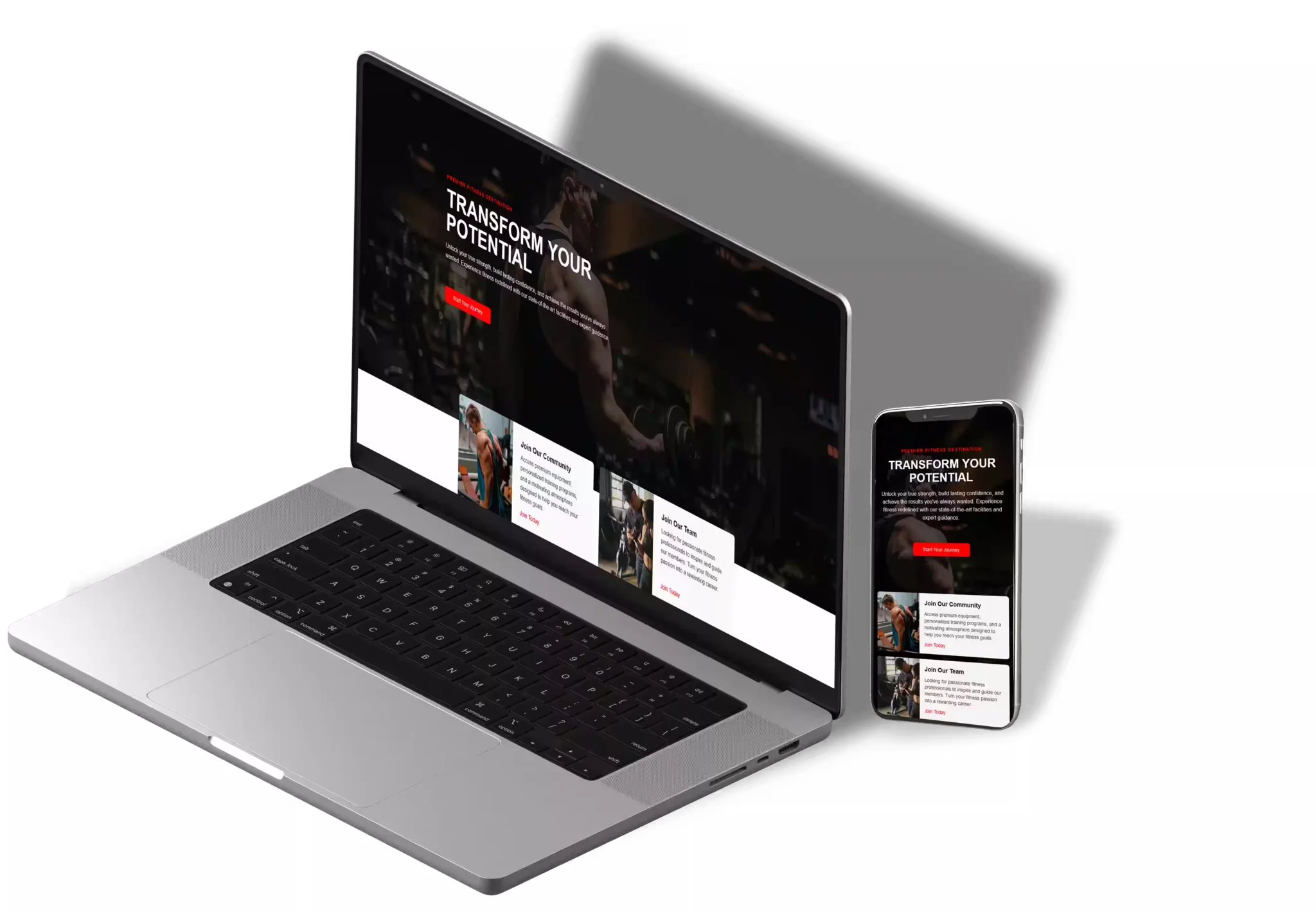 Desktop and mobile website mockup preview